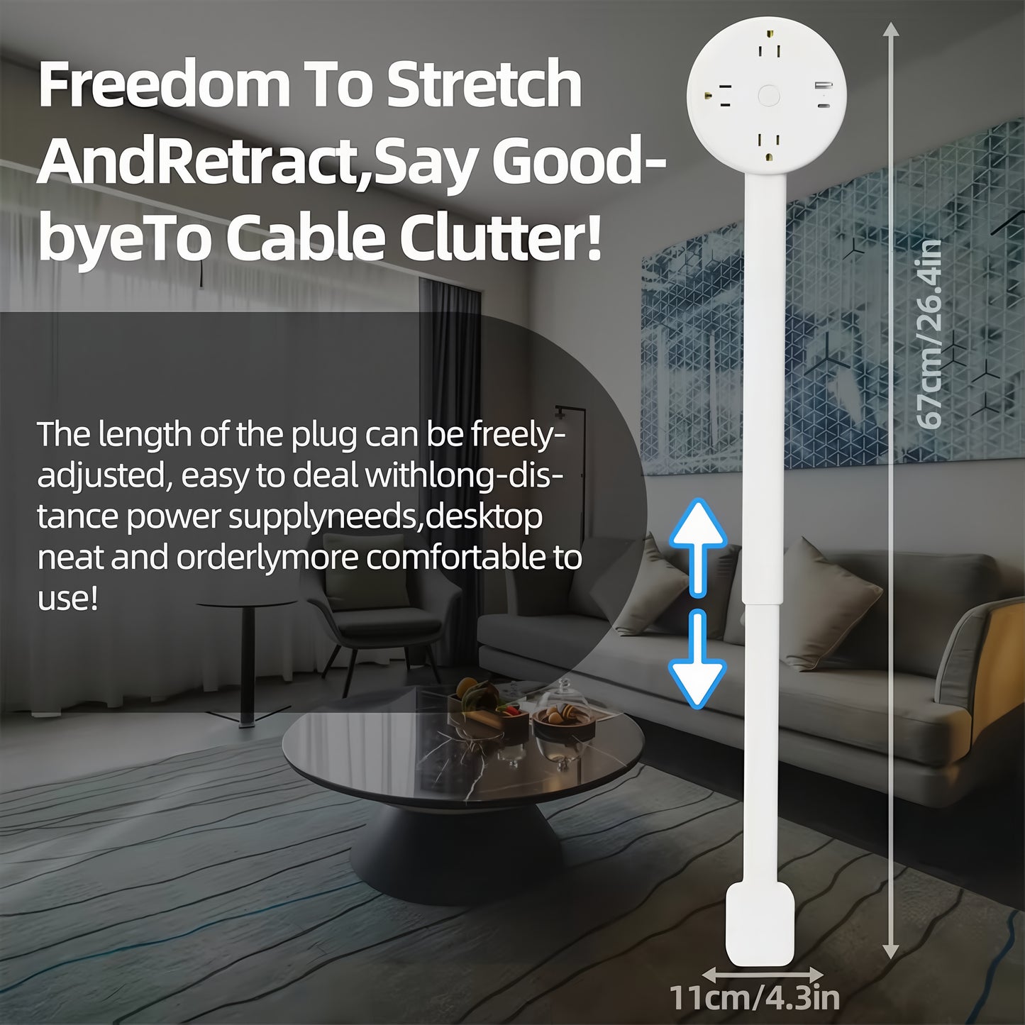 Ever-io™ 180° Power Socket Expander