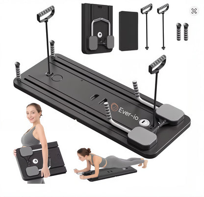 Ever-io™ Adjustable Pilates Reformer – Full Body Home Workout System