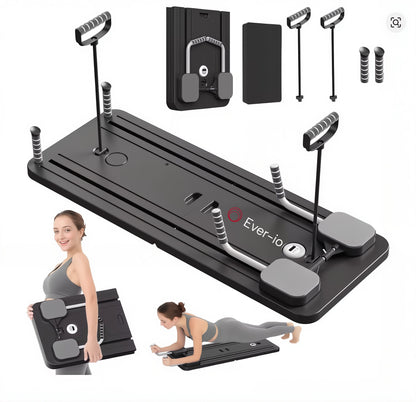 Ever-io™ Adjustable Pilates Reformer – Full Body Home Workout System